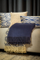 Preview: Hoii Plaid 'Alexandra' 150 x 200 cm Insignia Blue - Blau